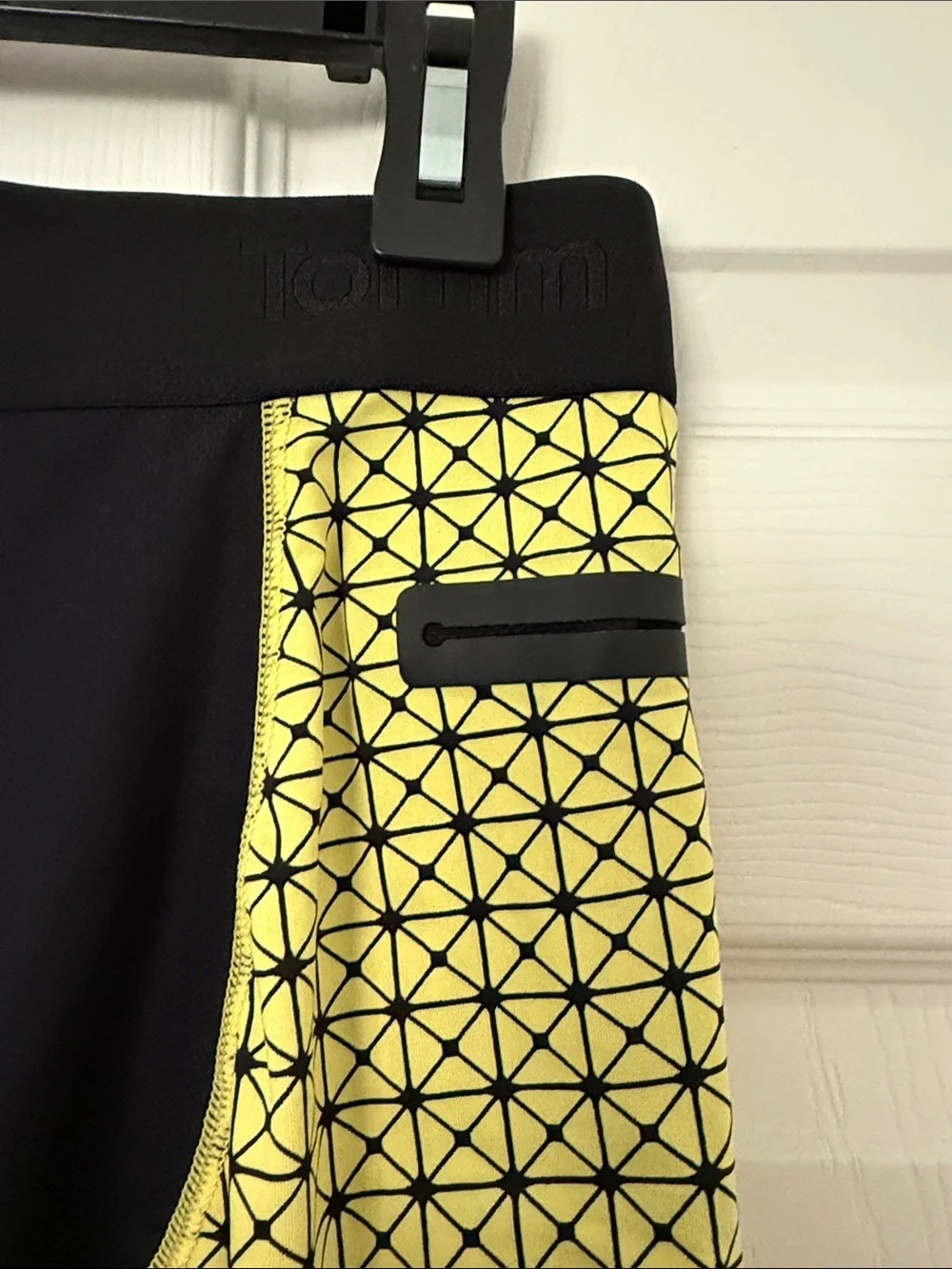 Tommy John 360 sport boxer briefs Geometric Yellow & Black Cycling Shorts